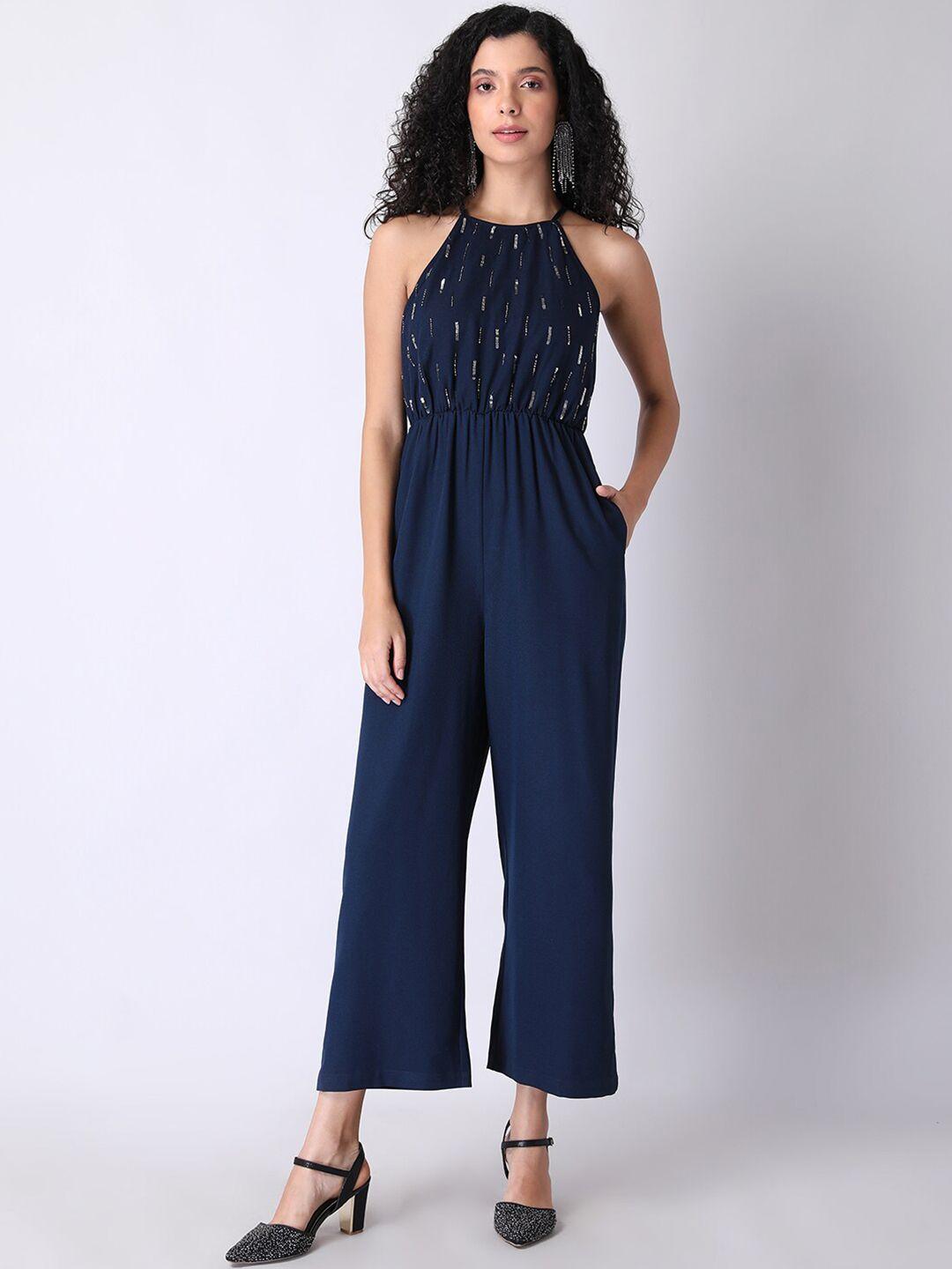 faballey halter neck with embellished jumpsuit