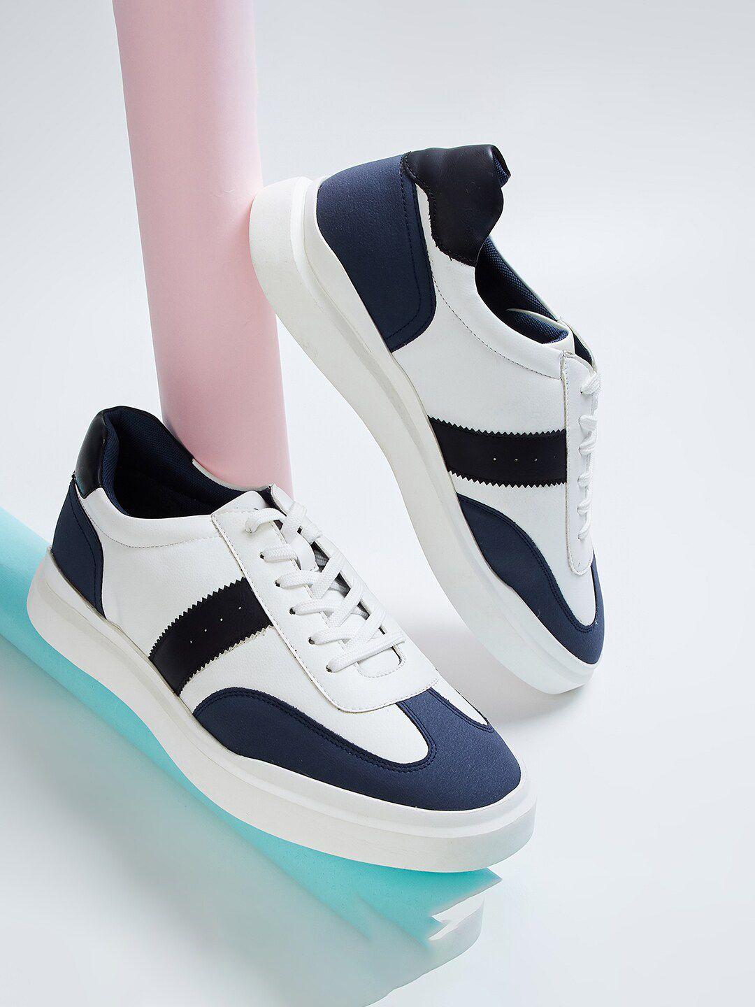 max men colourblocked sneakers