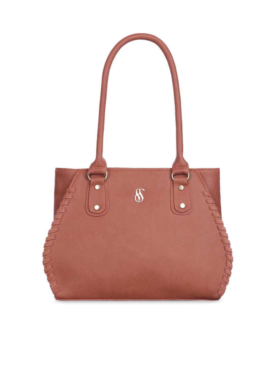 fostelo rose gold pu structured shoulder bag