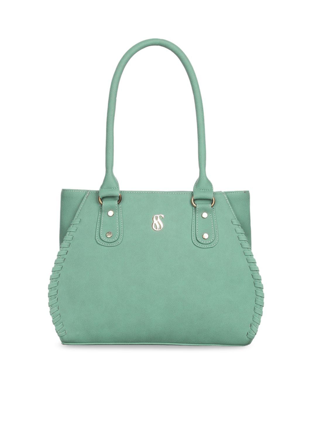 fostelo sea green pu structured shoulder bag