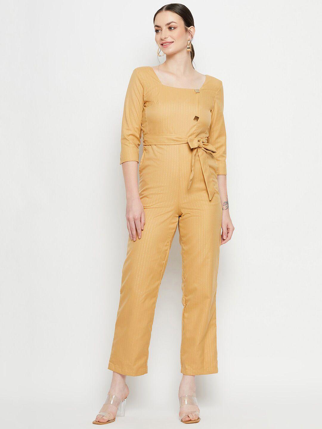 madame striped basic jumpsuit