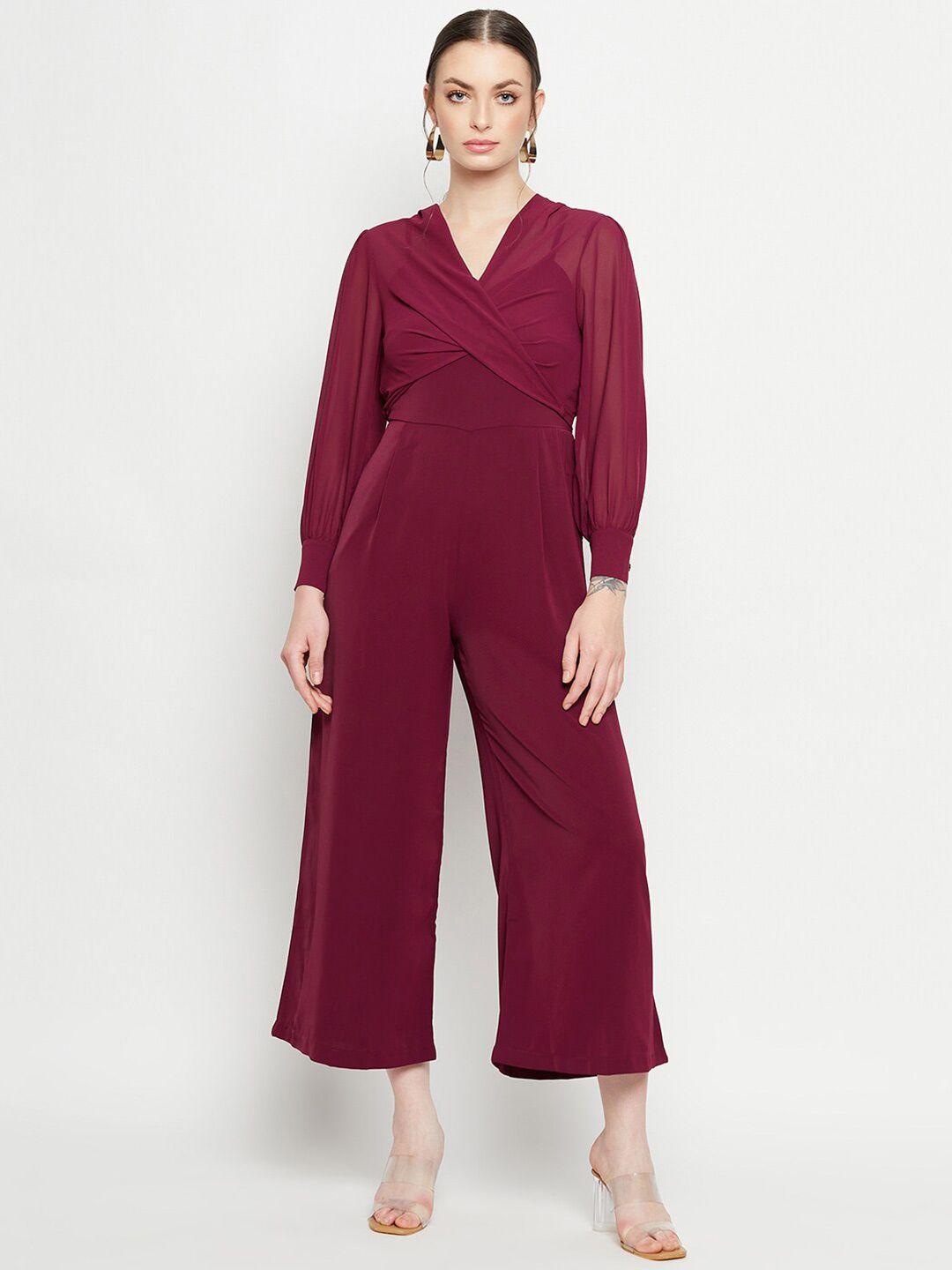 madame v-neck basic jumpsuit