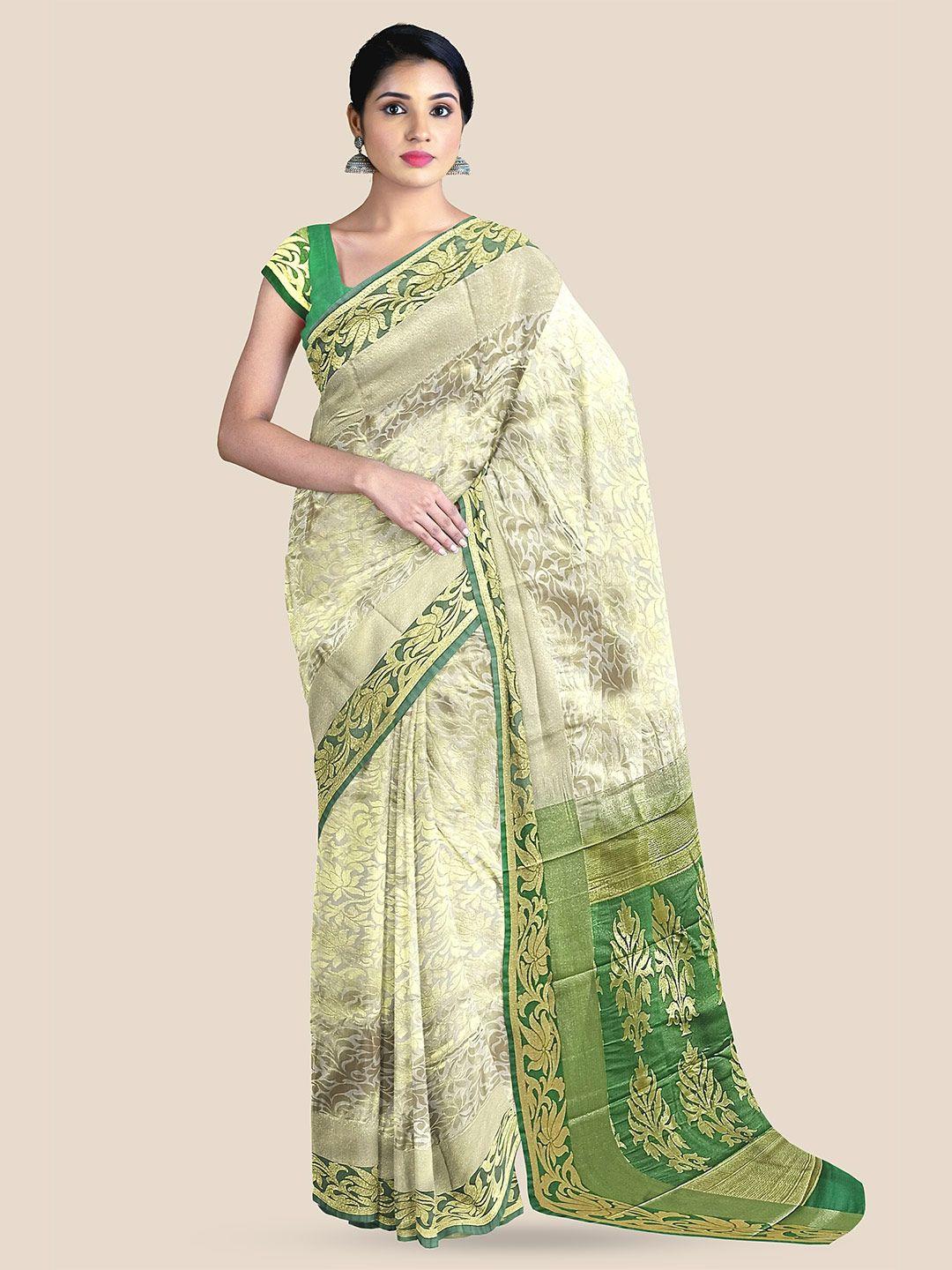 the chennai silks ethni motif woven design zari saree