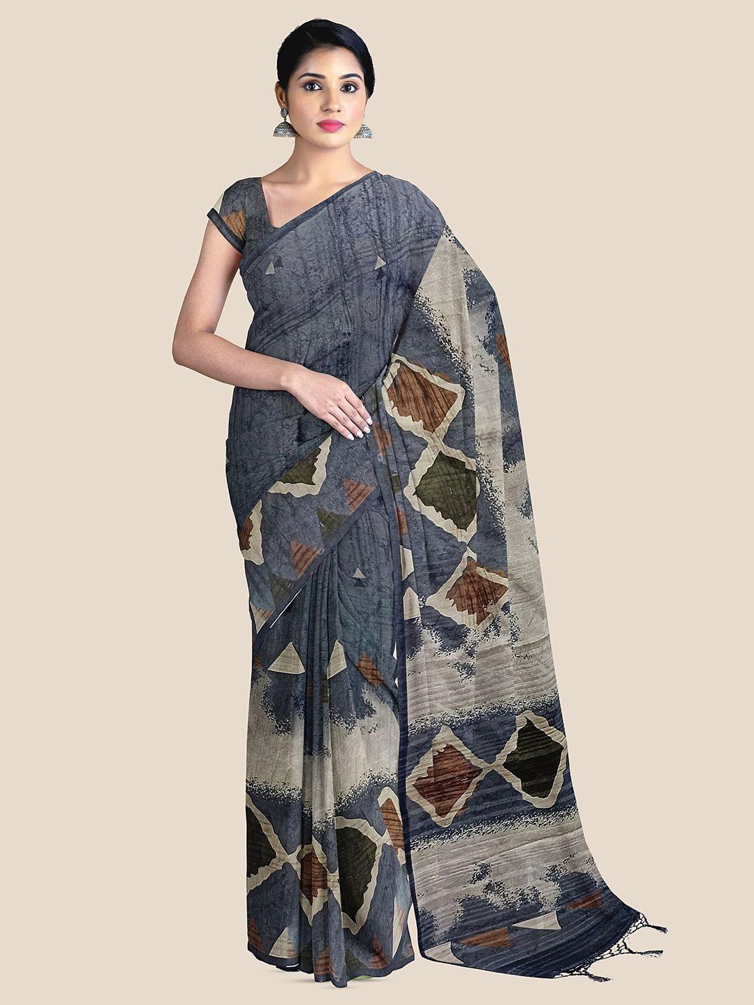 the chennai silks batik printed saree