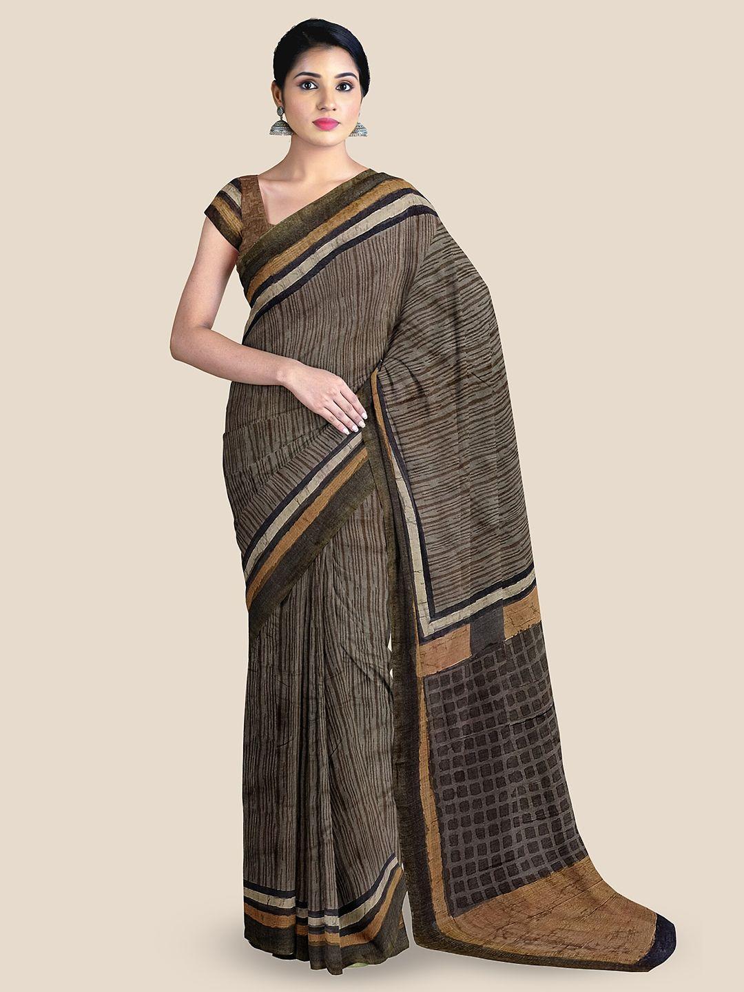 the chennai silks pure cotton chanderi saree