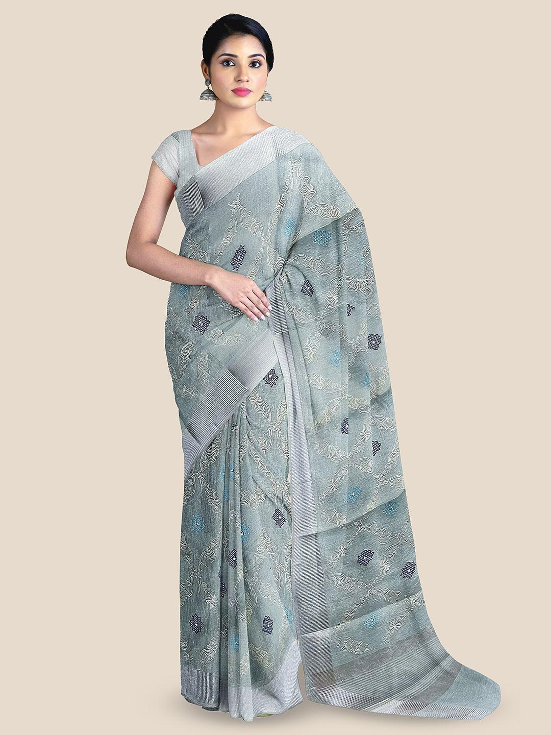 the chennai silks embellished embroidered tissue banarasi saree