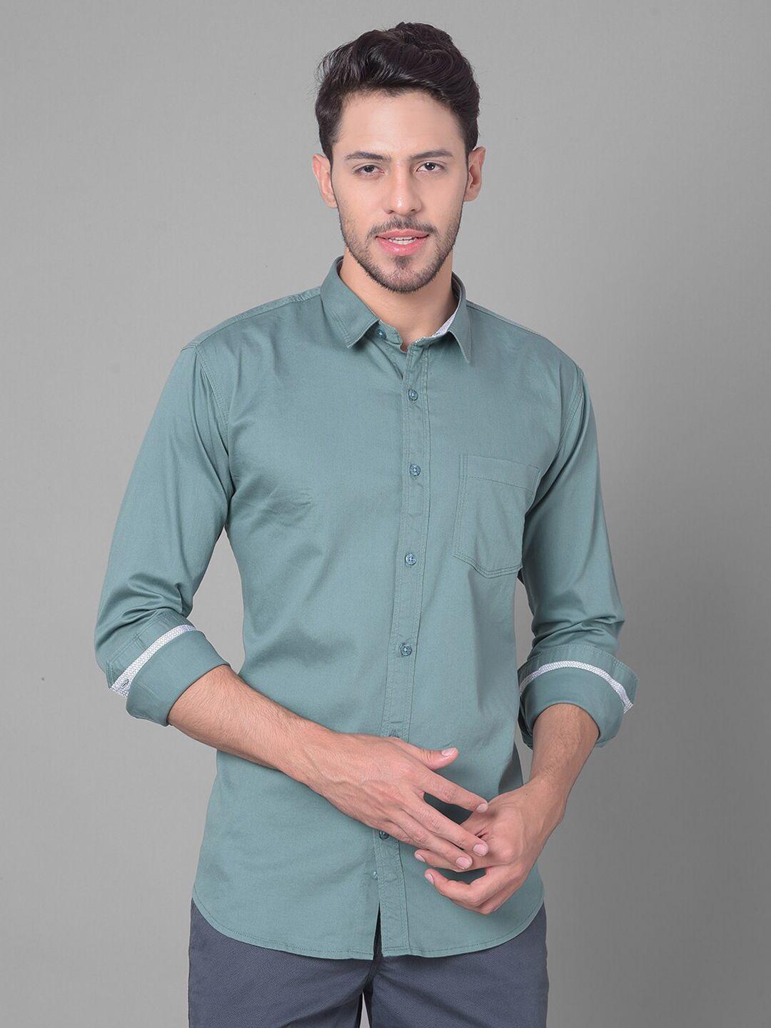 cobb slim fit opaque cotton casual shirt