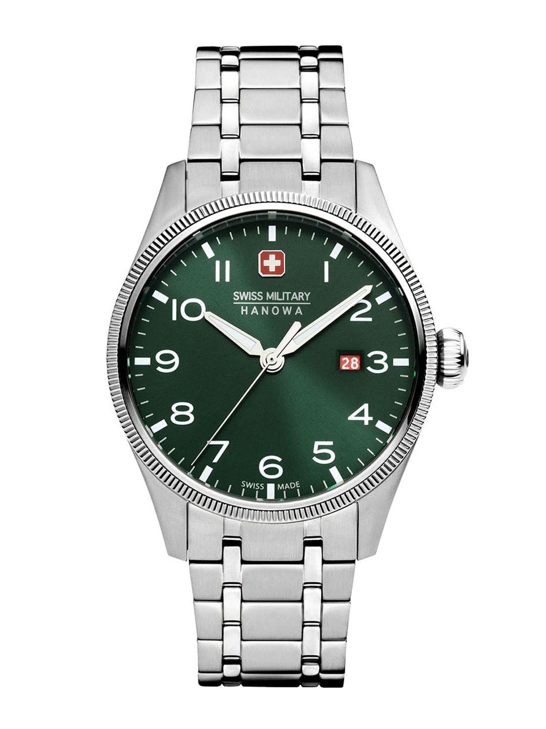 swiss military hanowa men stainless steel bracelet style analogue watch smwgh0000803