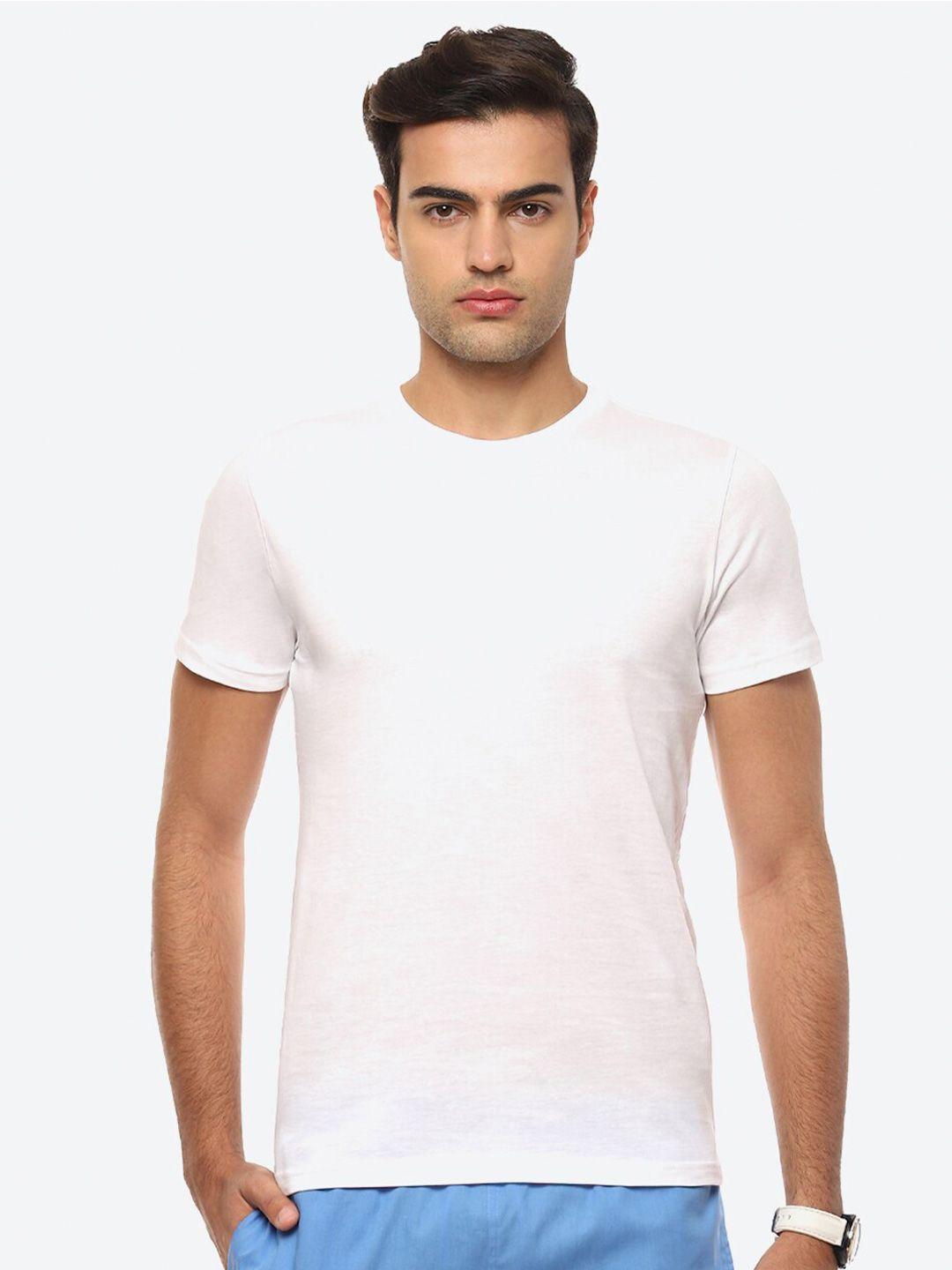 2bme round neck slim fit cotton t-shirt