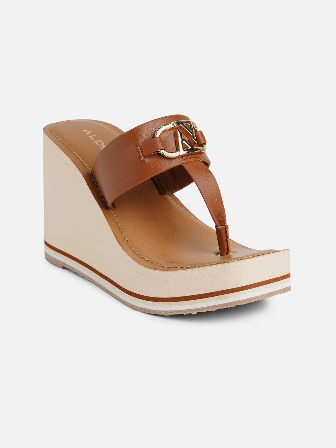 aldo colourblocked open toe wedges