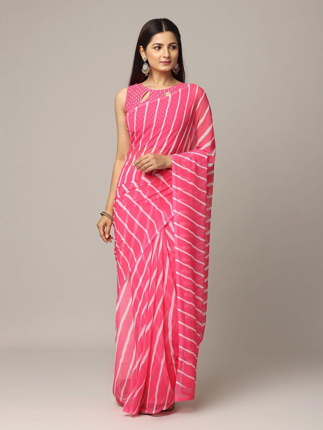 vastranand georgette leheriya saree