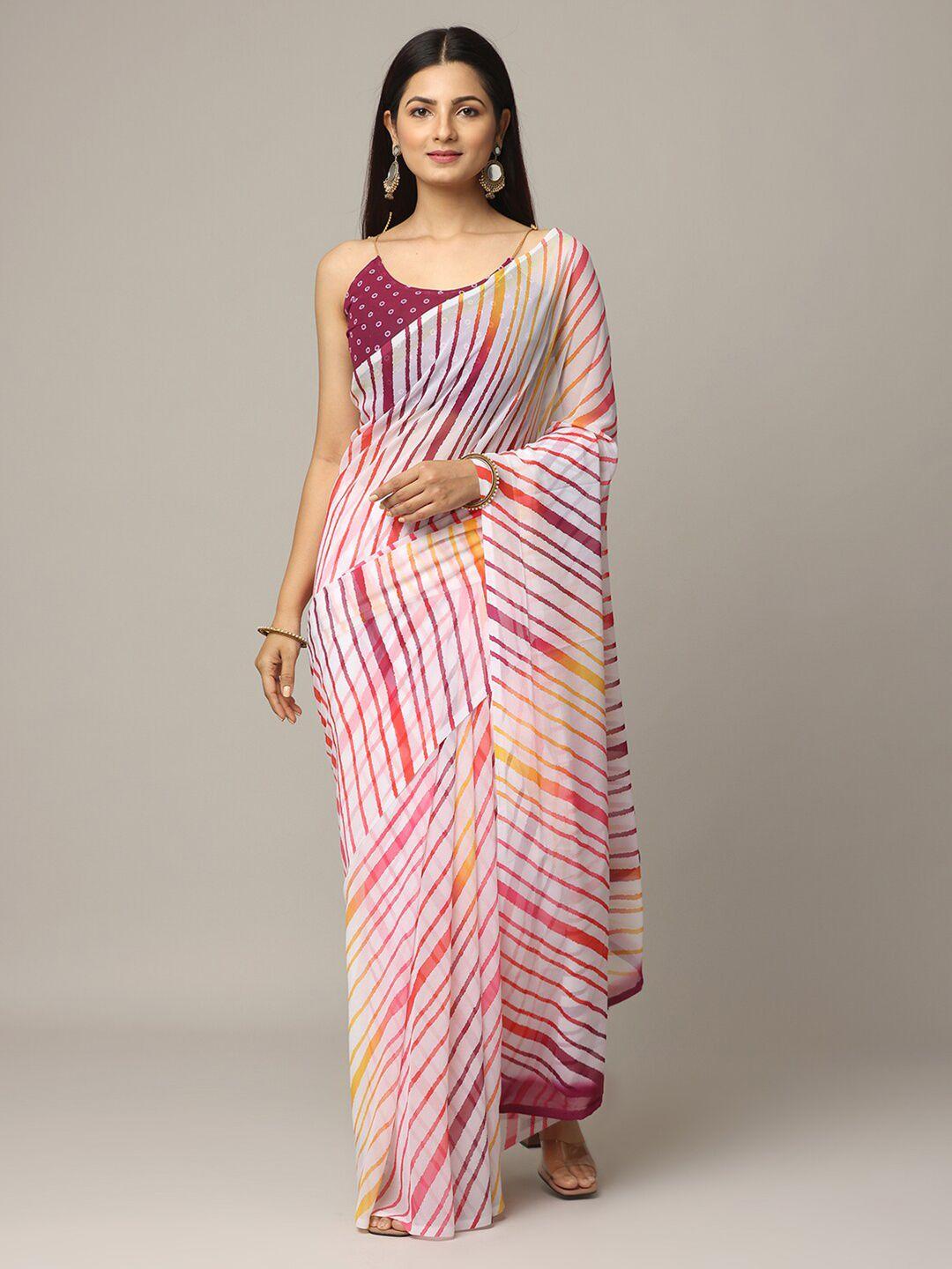 vastranand georgette leheriya saree