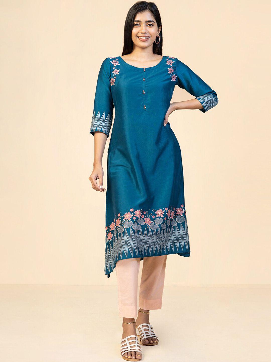 maybell women floral embroidered kurta