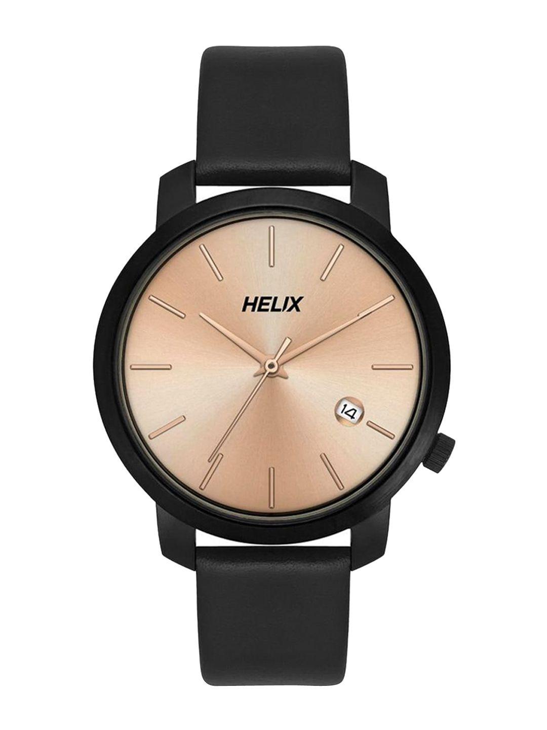 helix women leather wrap around straps analogue watch tw032hl36