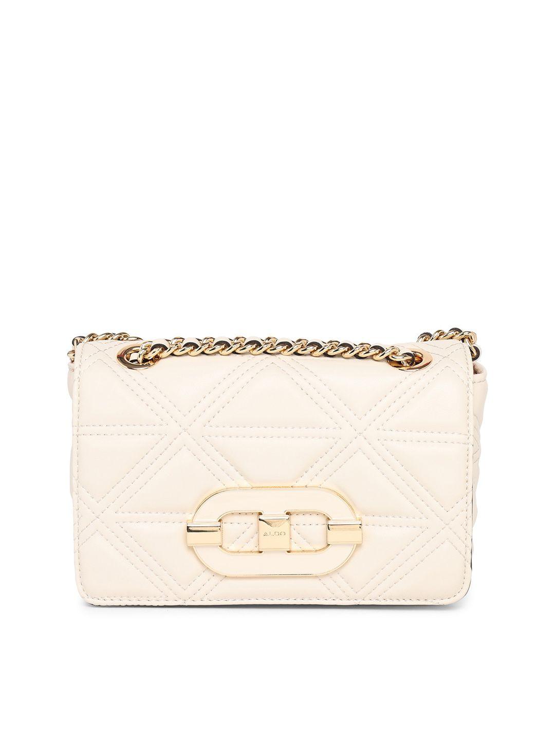 aldo structured sling bag with quilt detail