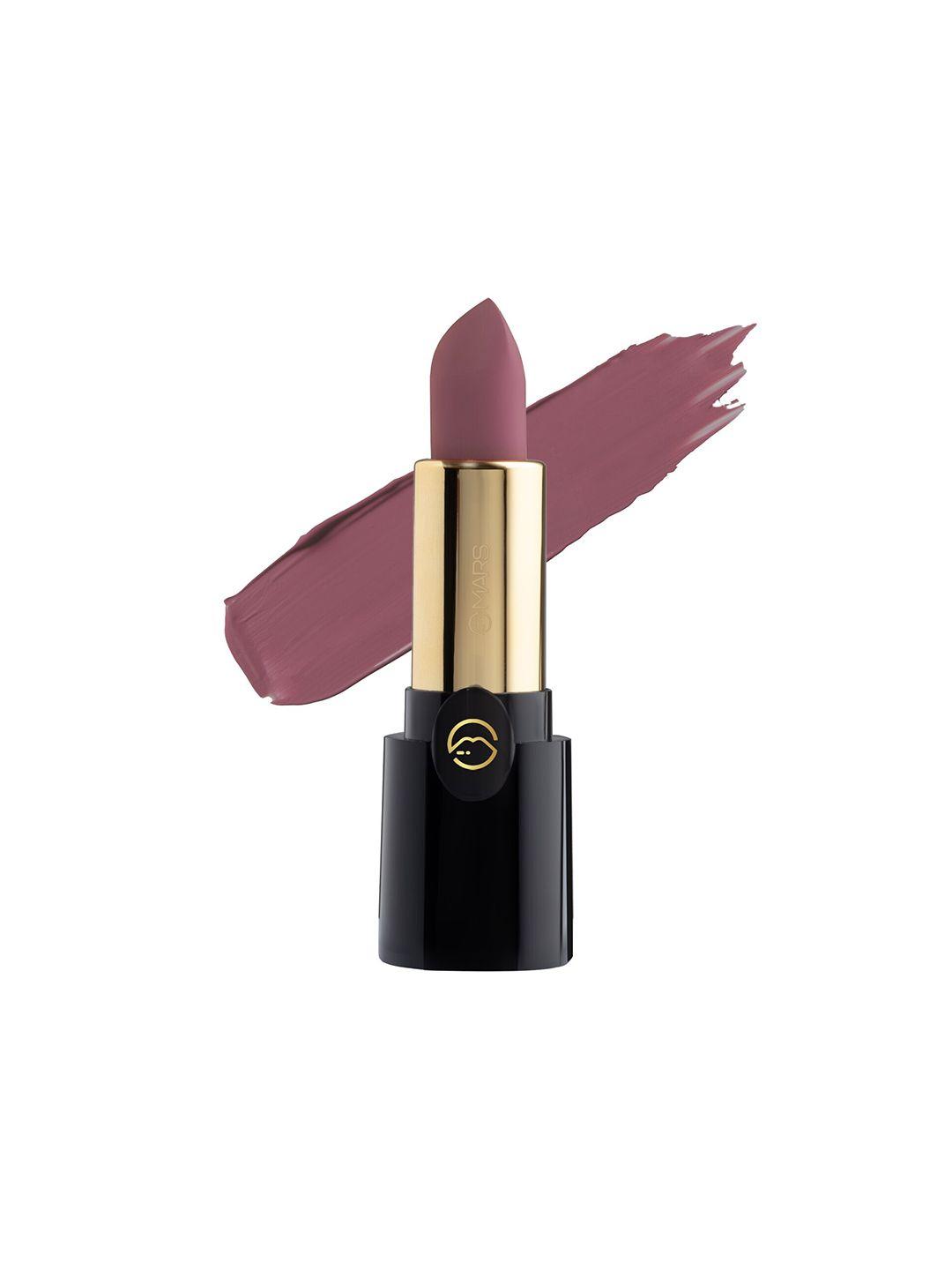 mars plush velvet ultra matte long lasting bullet lipstick - mauve red 19