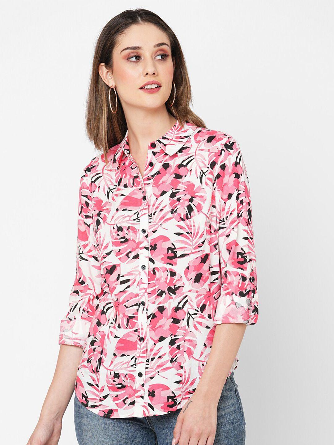 vastrado floral opaque printed casual shirt