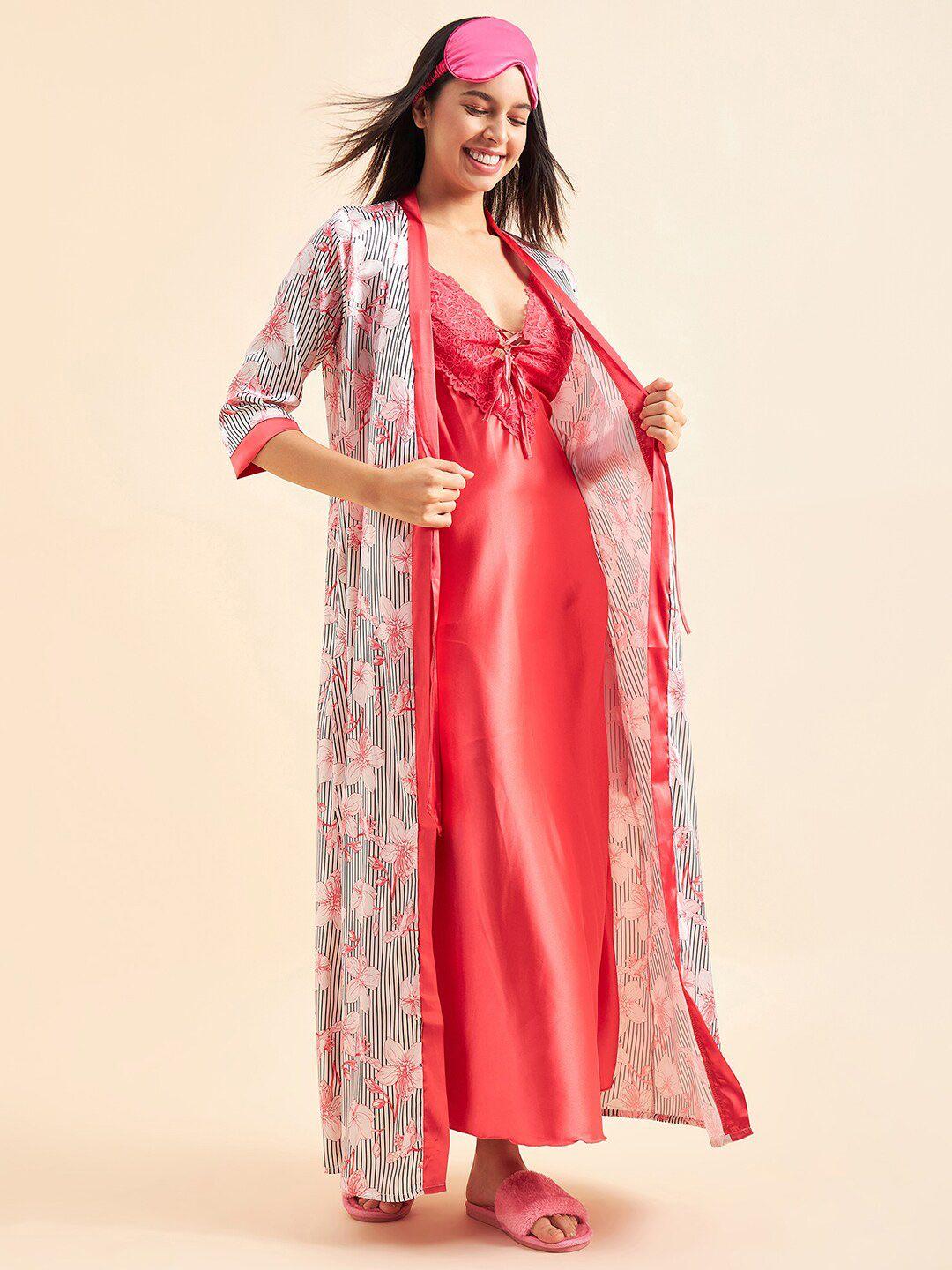 sweet dreams sleeveless satin maxi nightdress