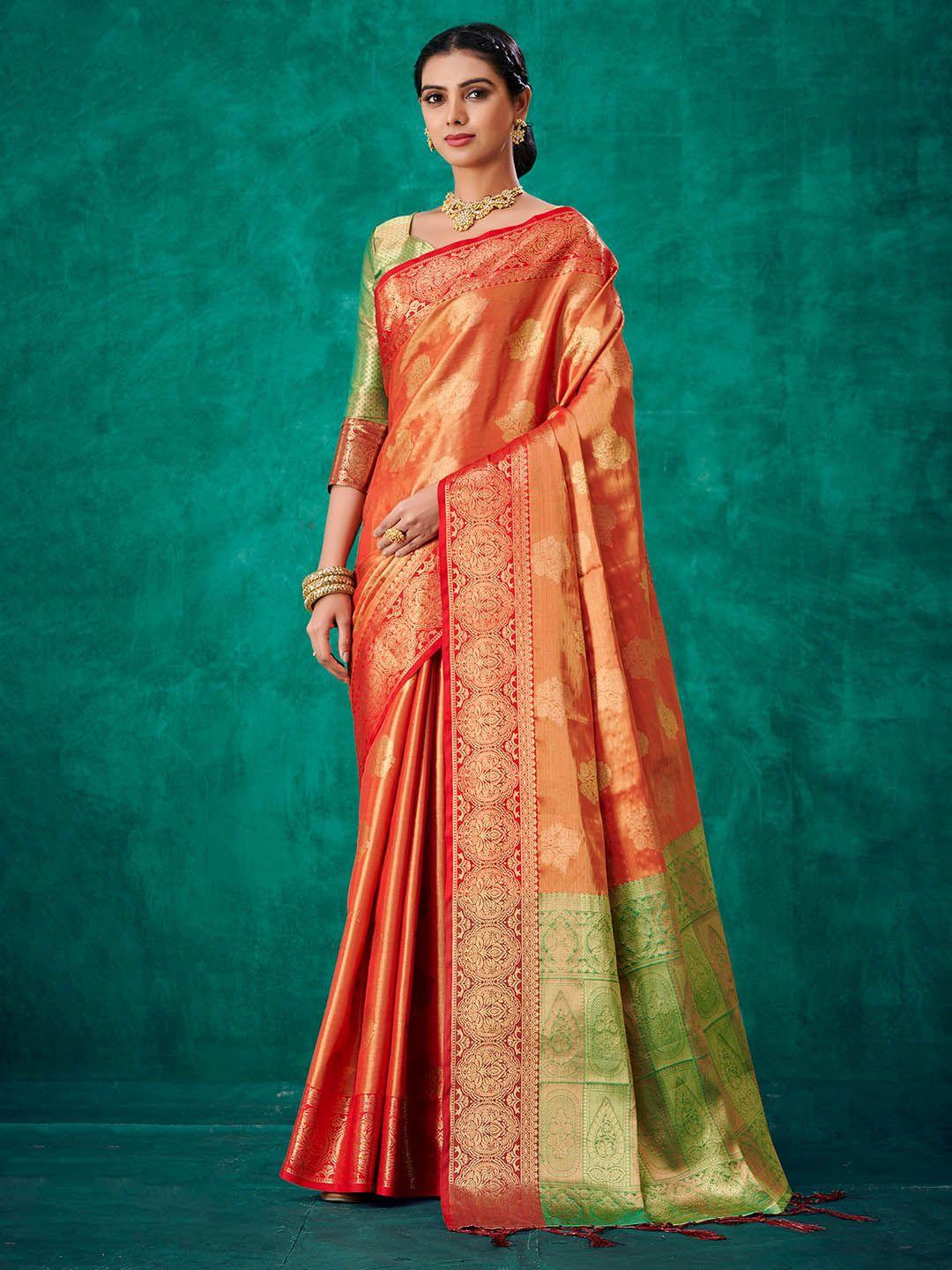 sangria woven design zari kanjeevaram saree