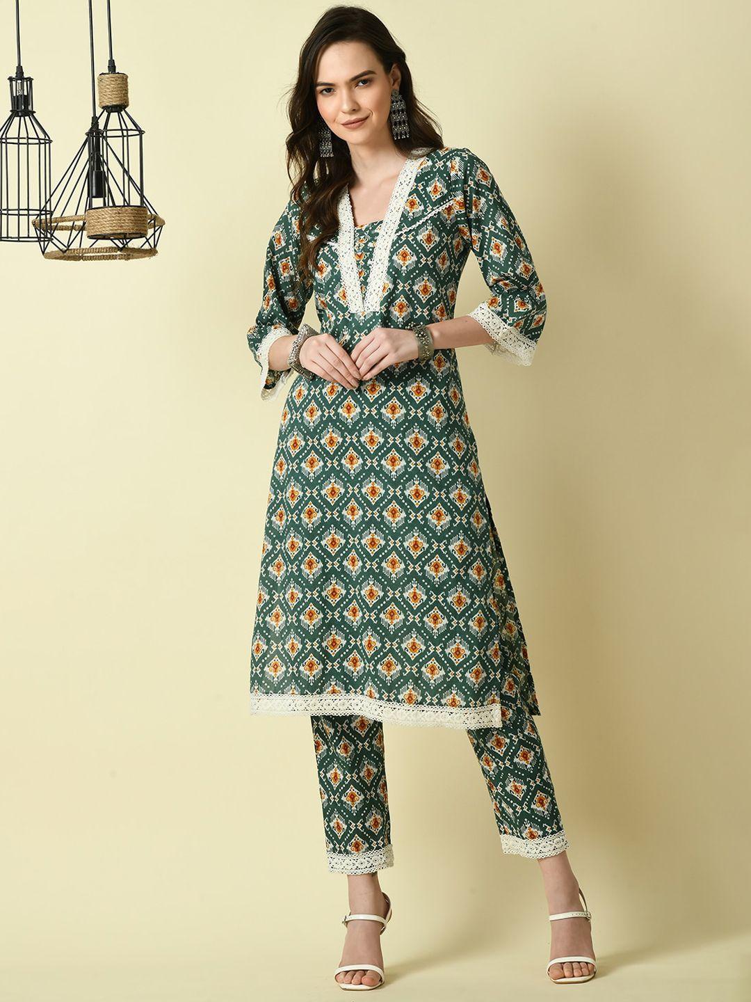 kalini floral printed pure cotton kurta