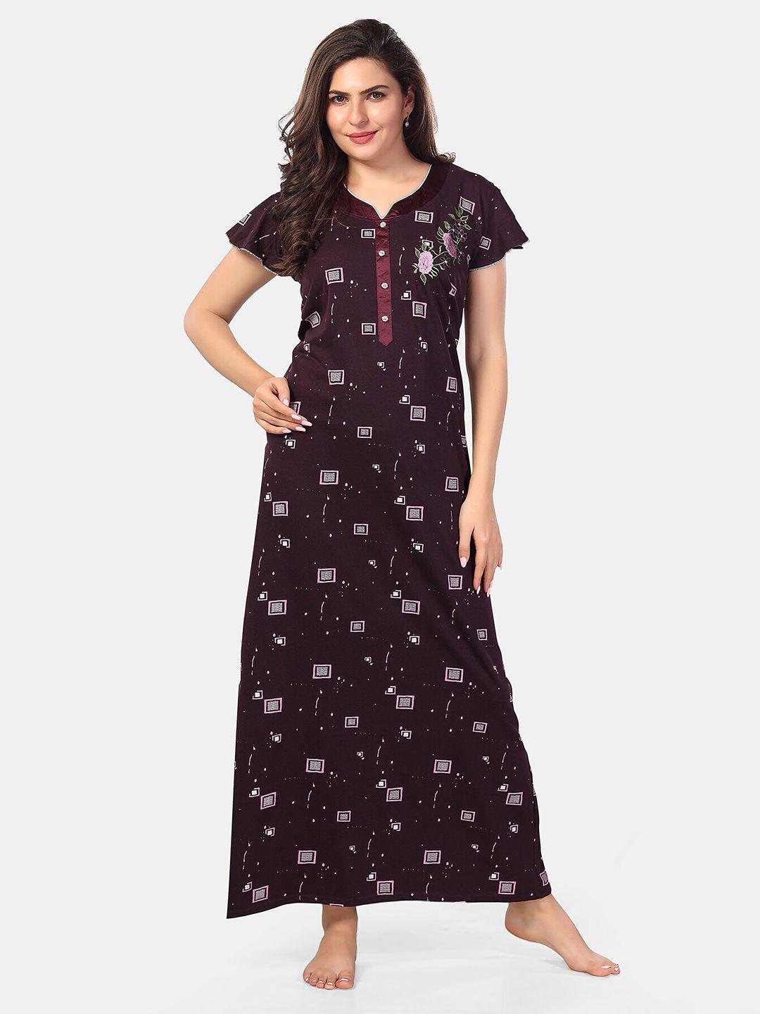 be you printed maxi nightdress