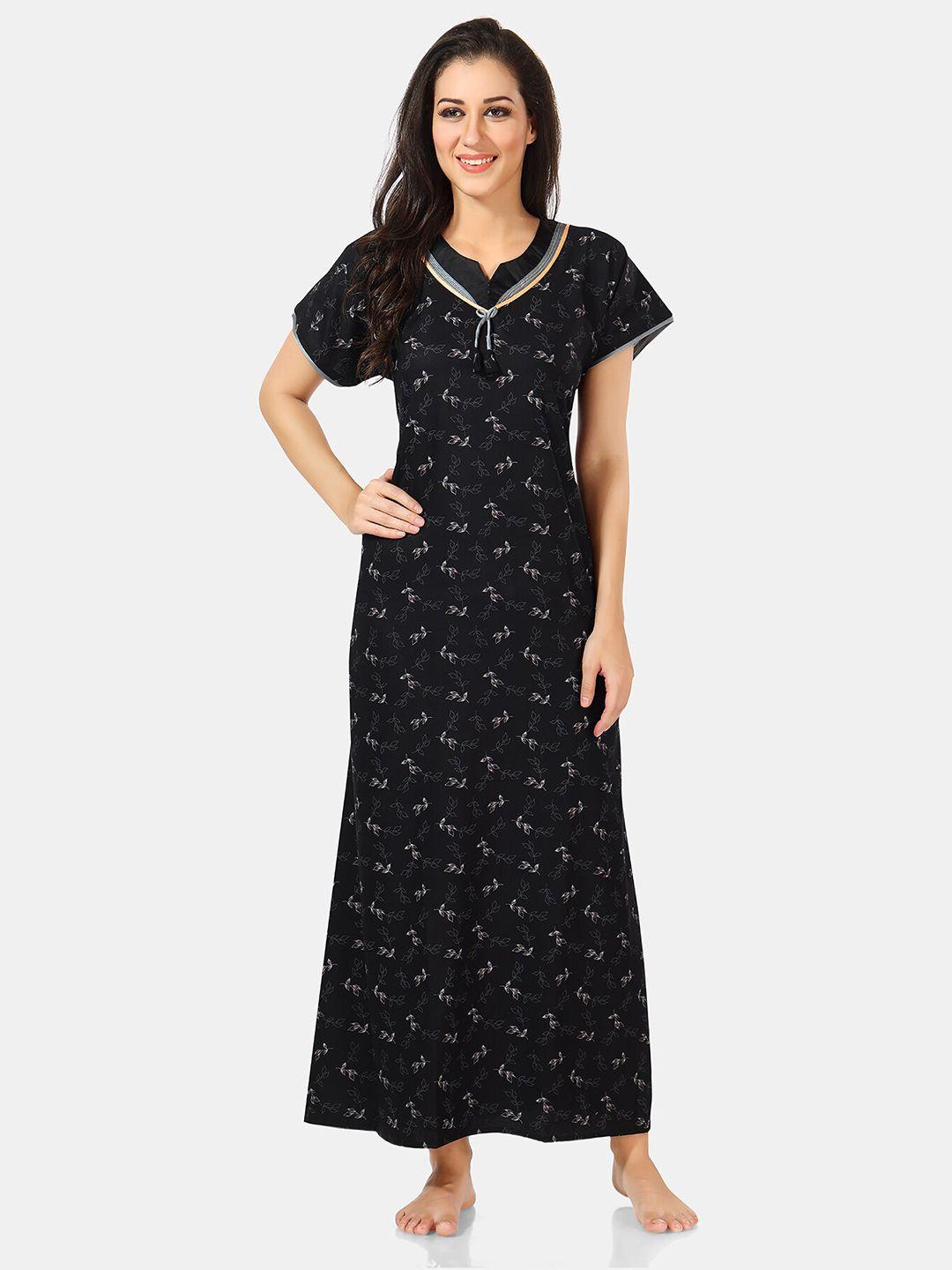 be you floral printed maxi nightdress