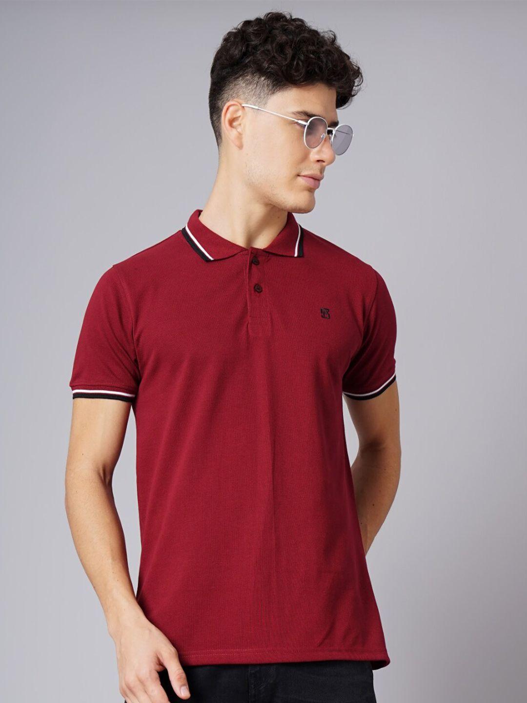 paul street polo collar bio finish slim fit pure cotton t-shirt