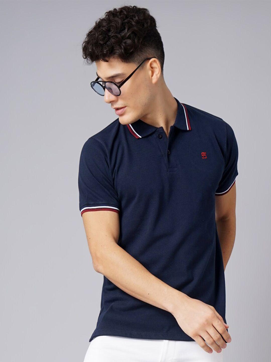 paul street polo collar bio finish slim fit pure cotton t-shirt