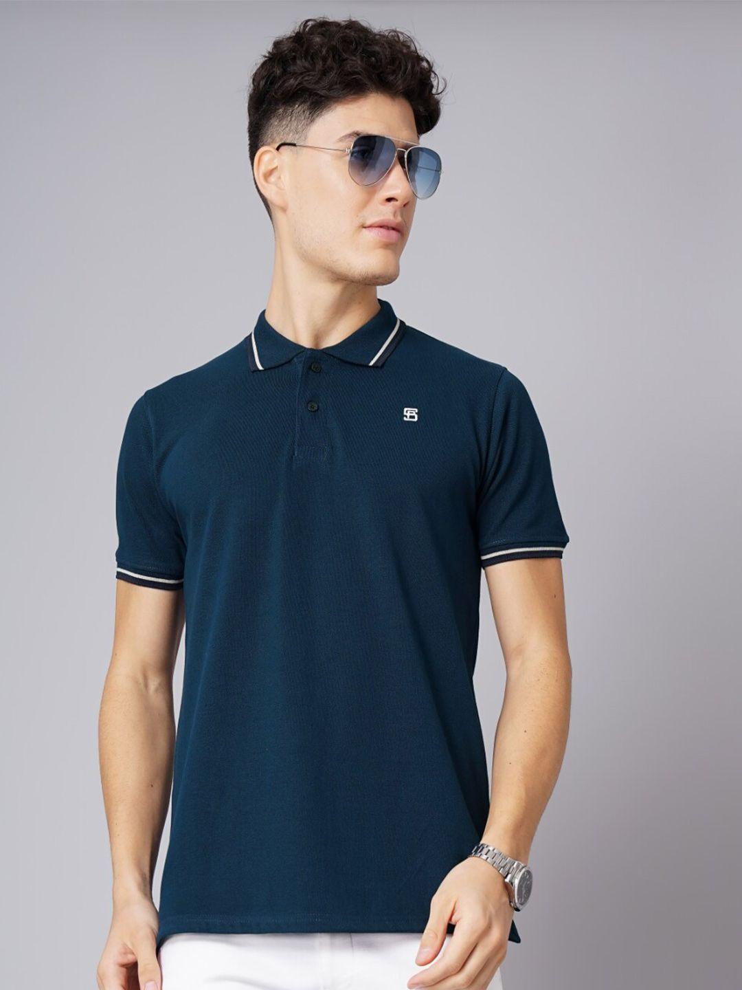 paul street polo collar bio finish slim fit pure cotton t-shirt