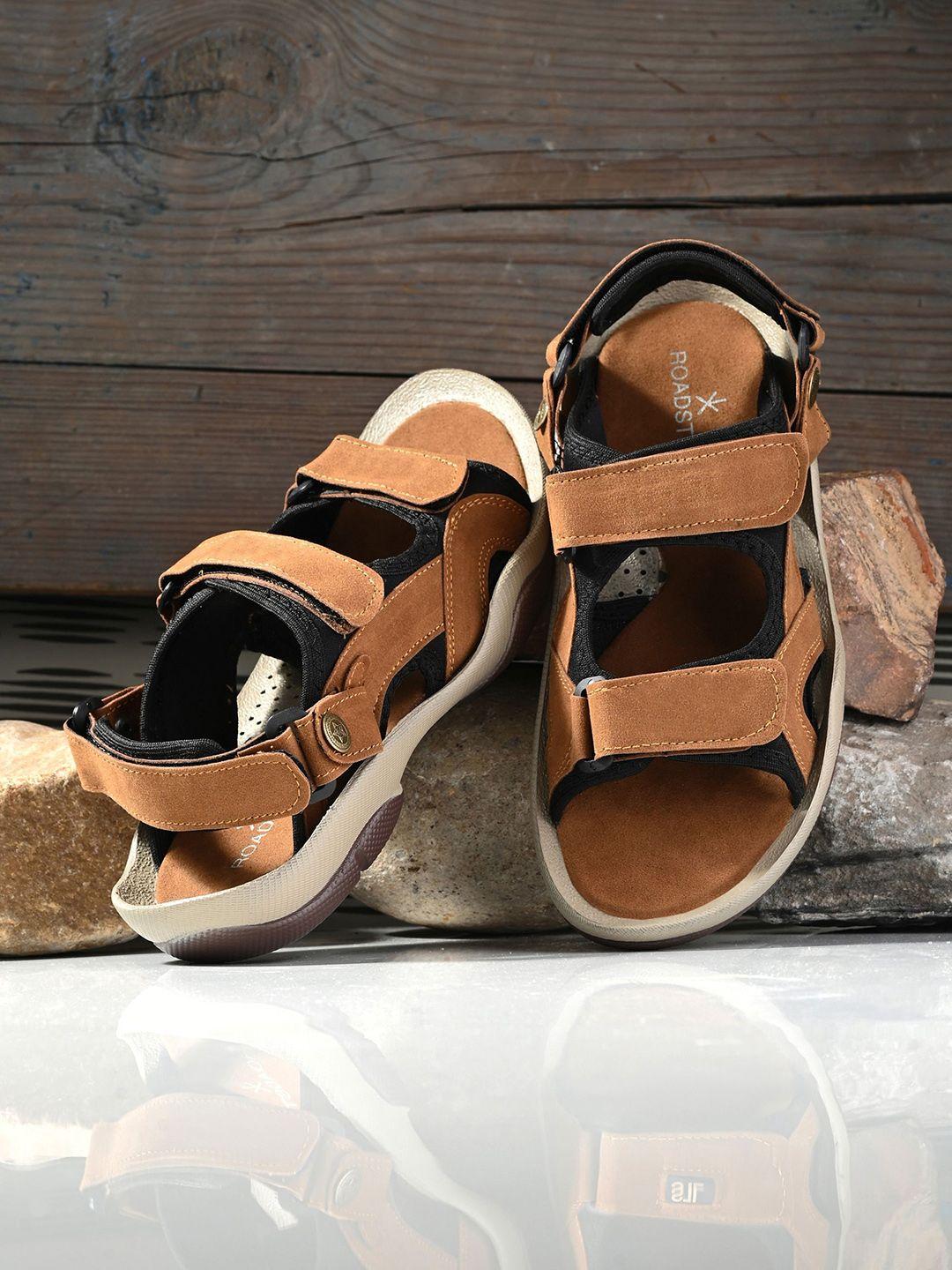 the roadster lifestyle co. men velcro sports sandals