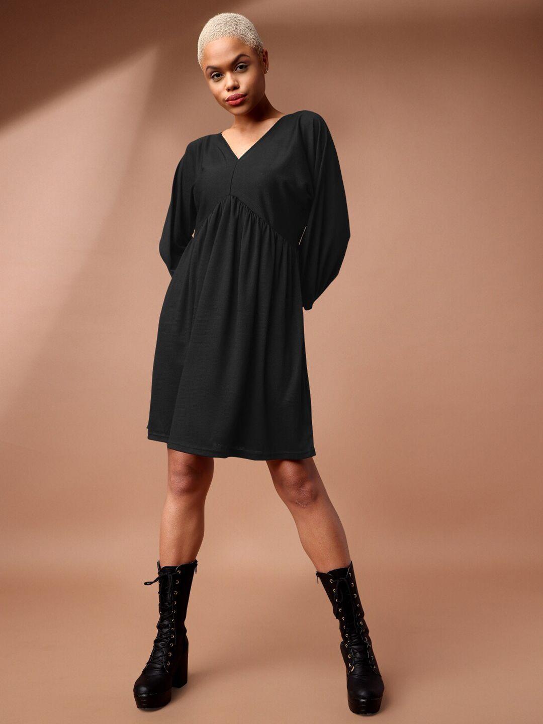 purvaja v-neck empire dress