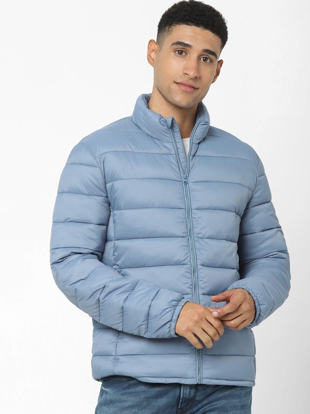 celio mock collar puffer jacket