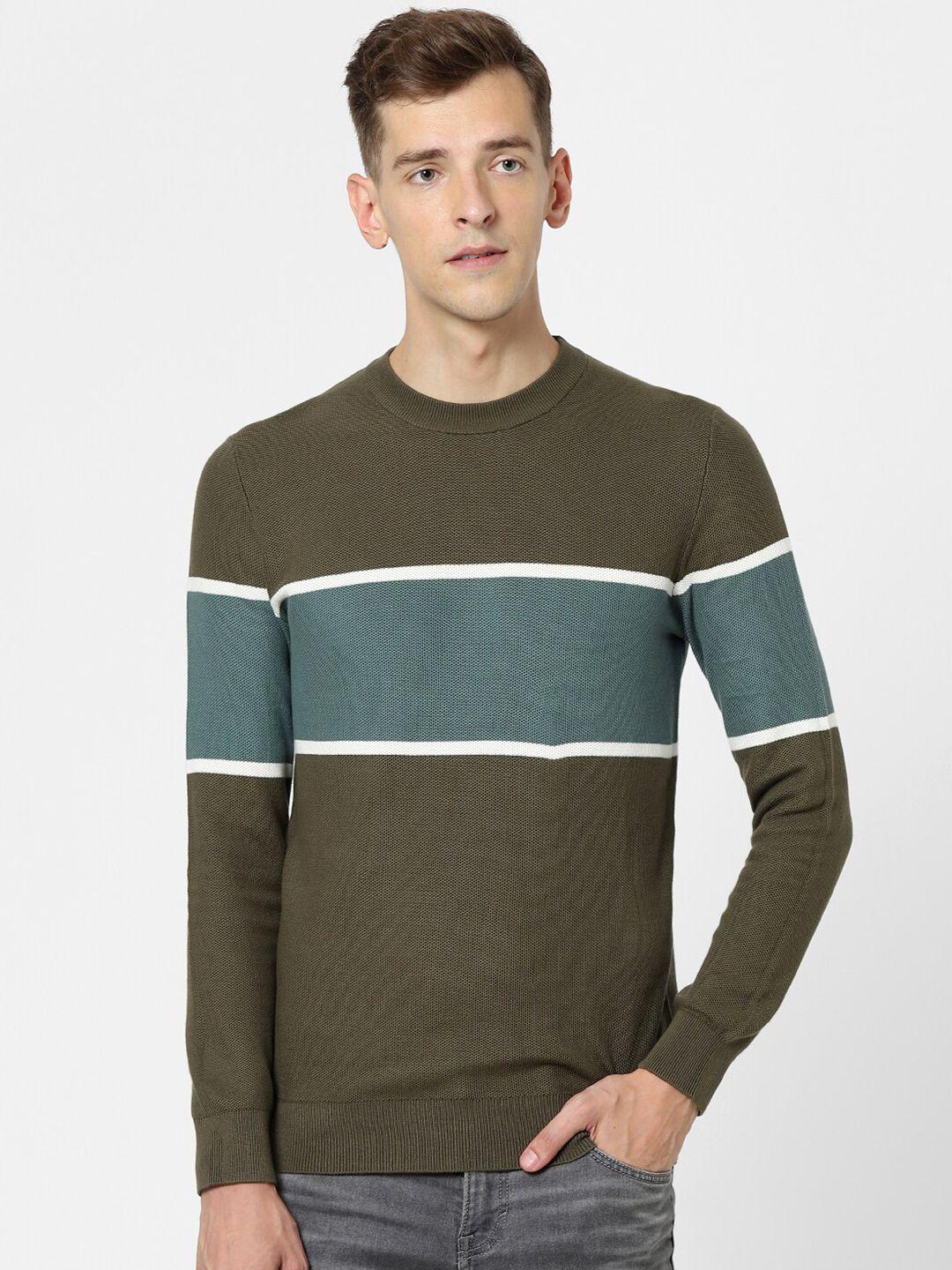 celio colourblocked cotton pullover