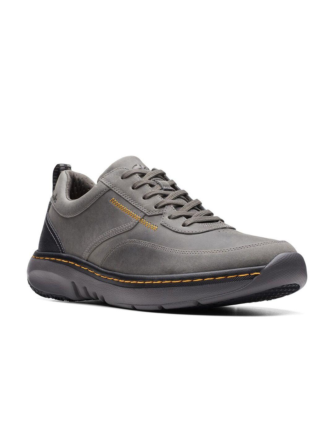 clarks men leather sneakers