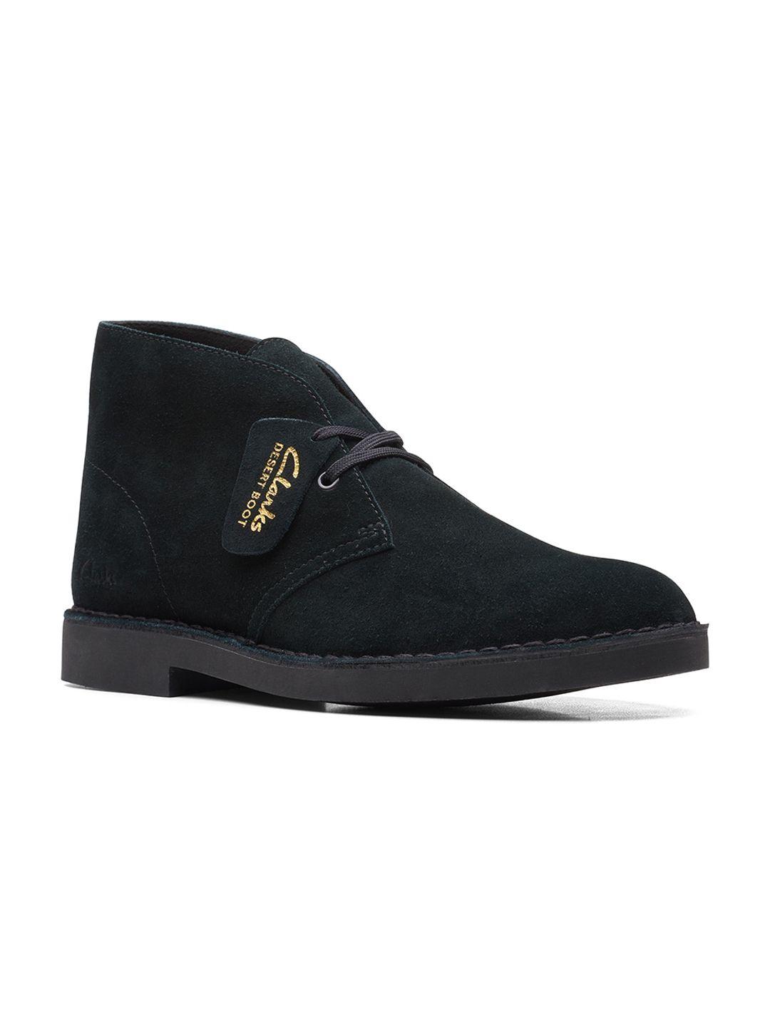 clarks men mid top suede desert boots