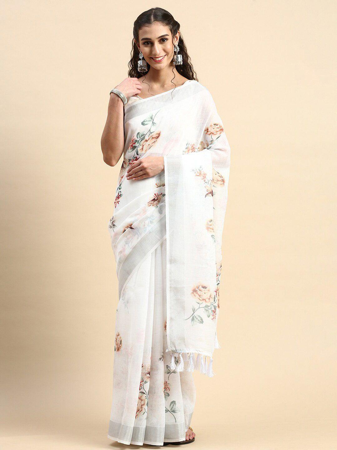 rishika floral printed saree