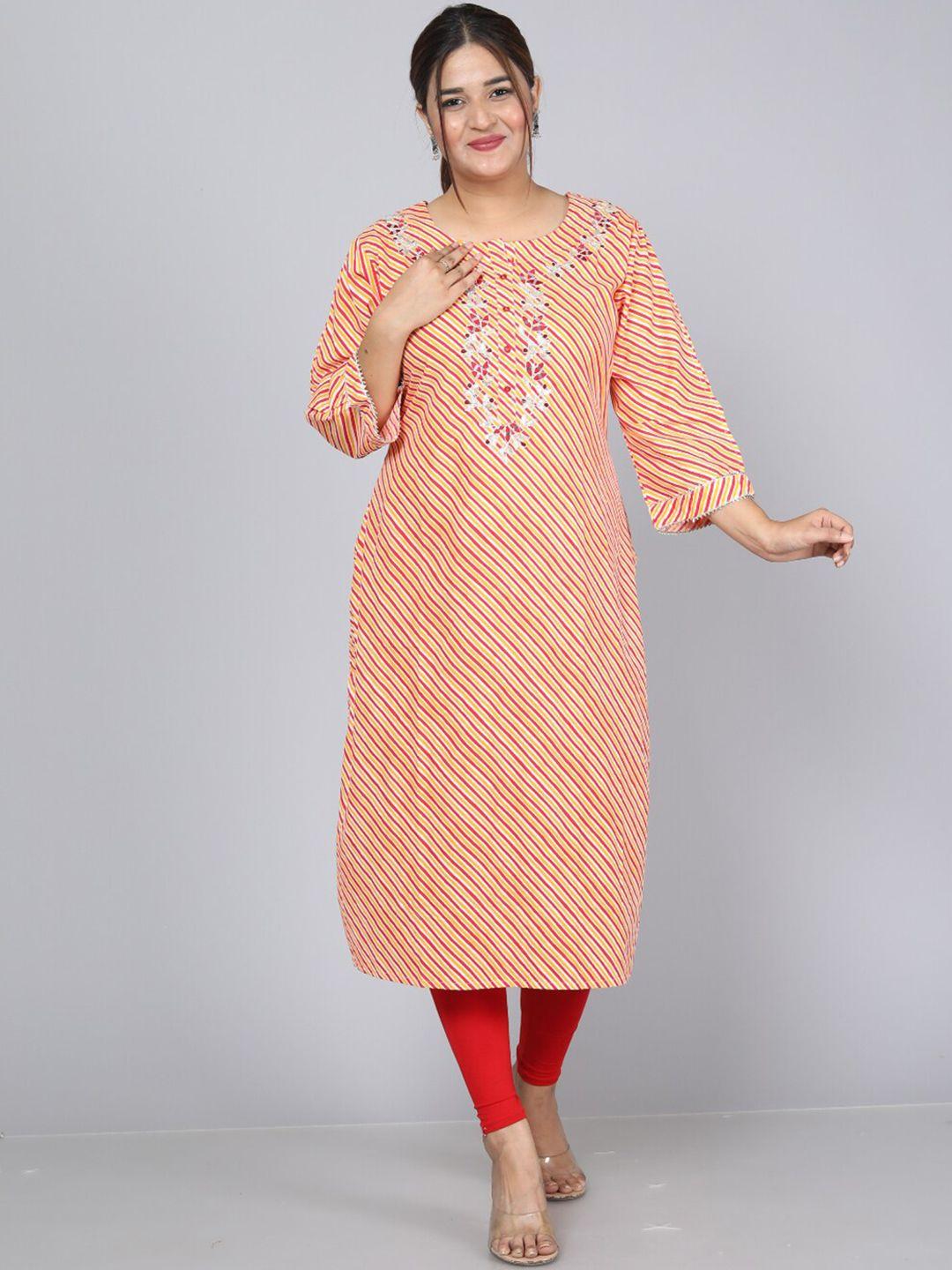 kalini vertical striped straight kurta