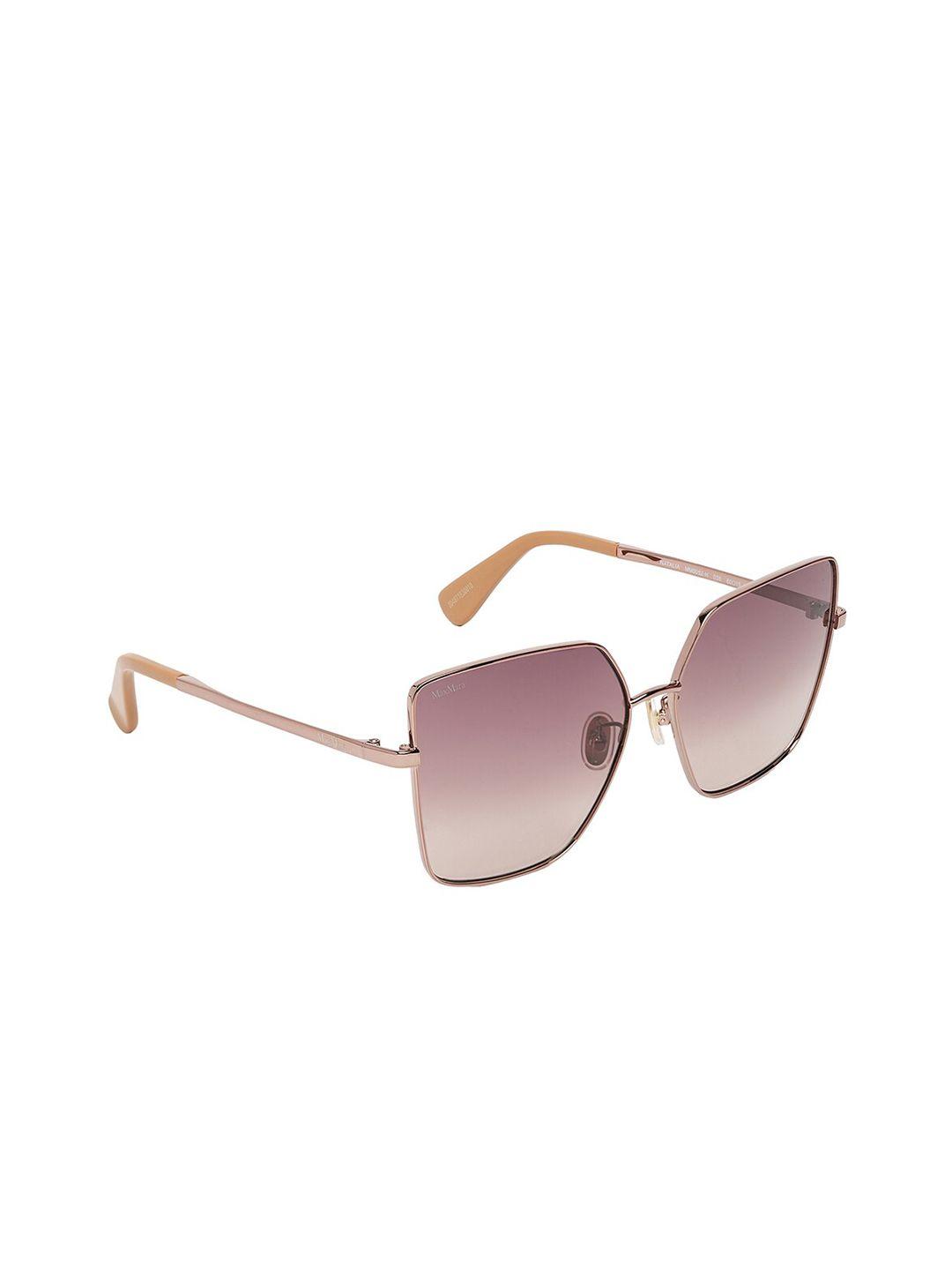 max mara women  square sunglasses with  uv protected lens mm0052-h 038