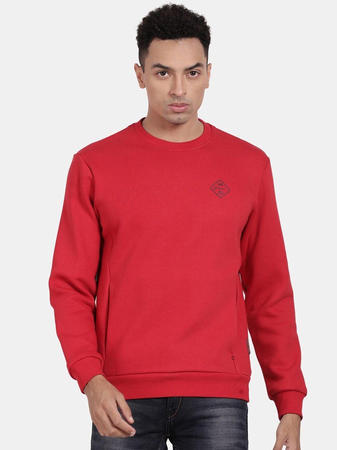 t-base round neck long sleeves cotton ribbed sweatshirt