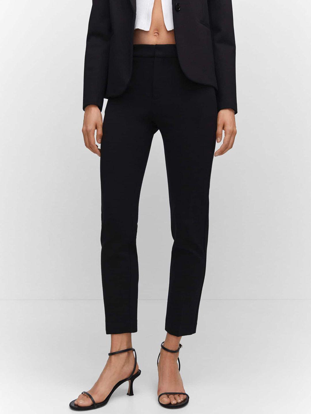 mango women straight fit trousers