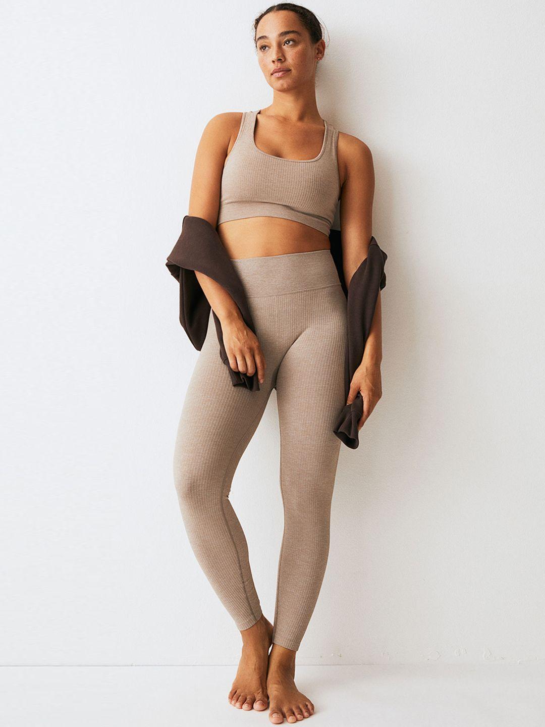 h&m women drymove seamless sports tights