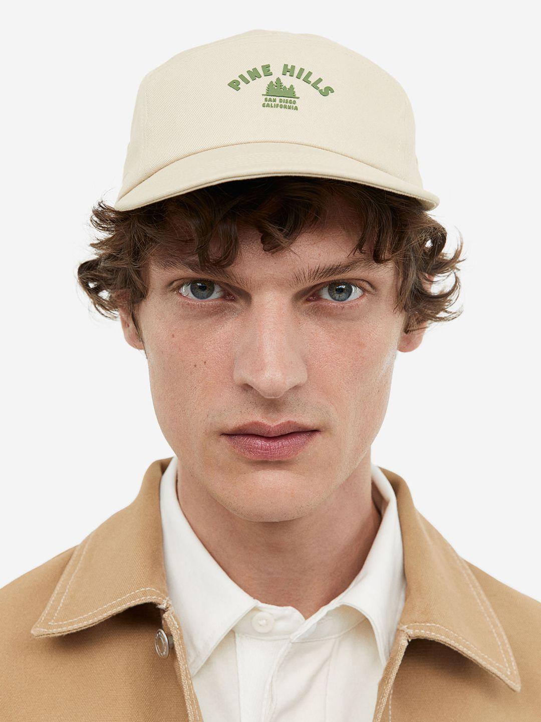 h&m pure cotton twill cap