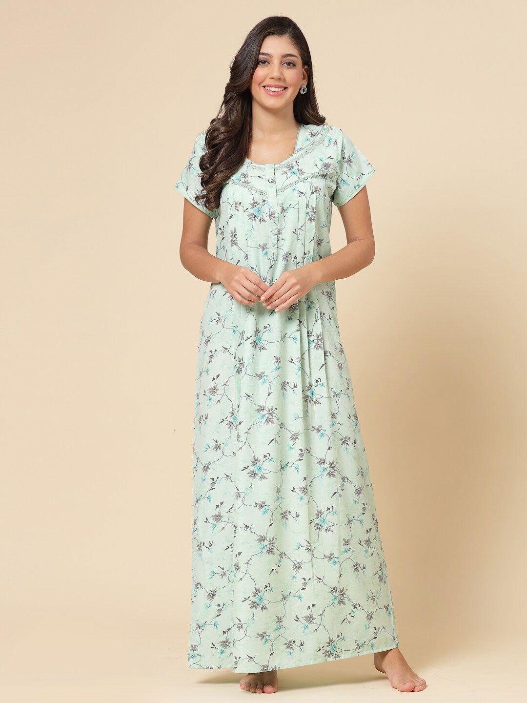 sweet dreams floral printed maxi nightdress