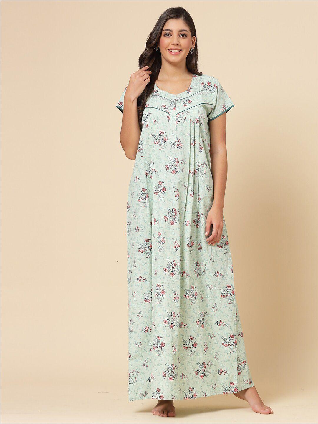 sweet dreams floral printed maxi nightdress