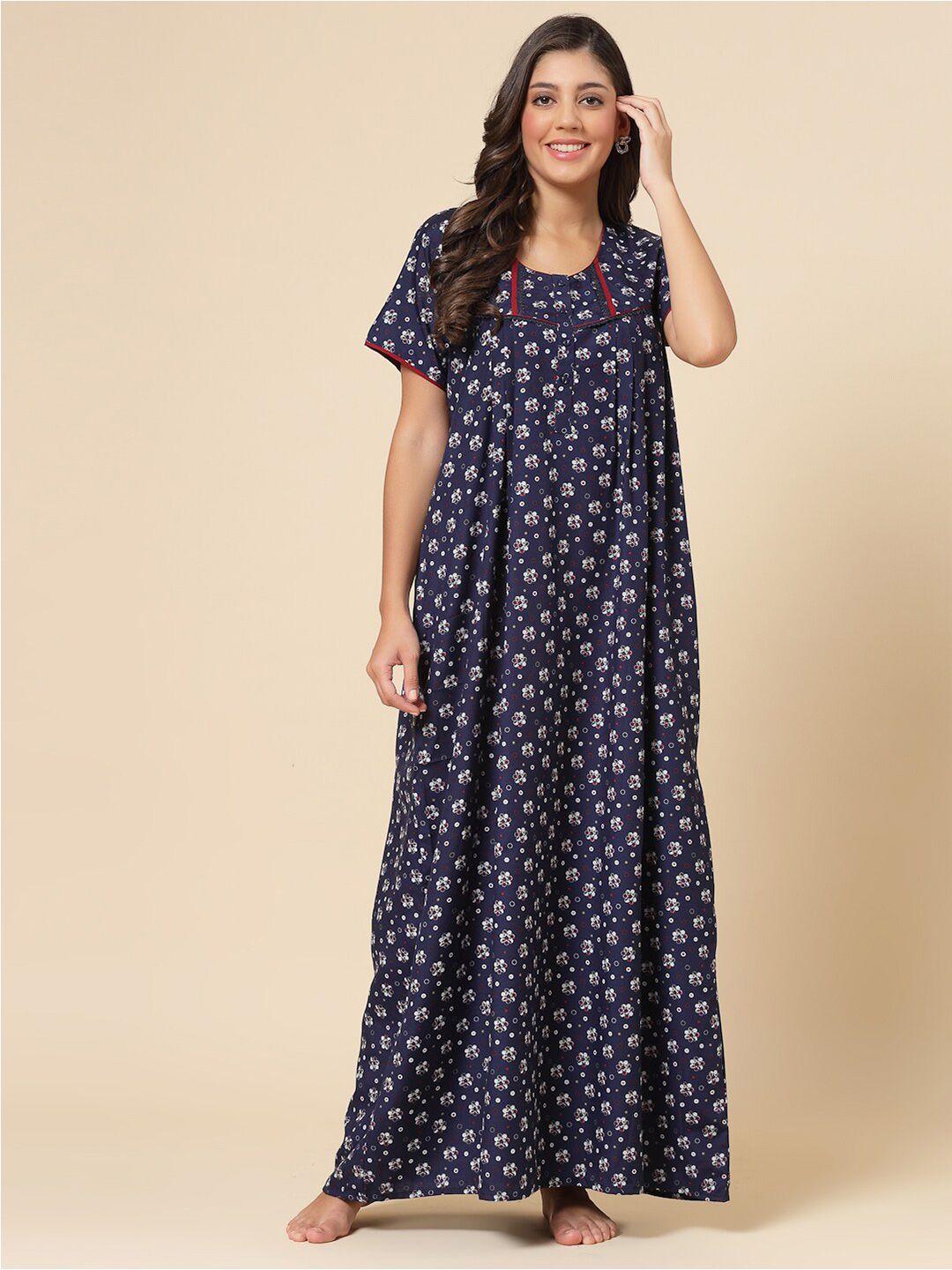 sweet dreams floral printed maxi nightdress