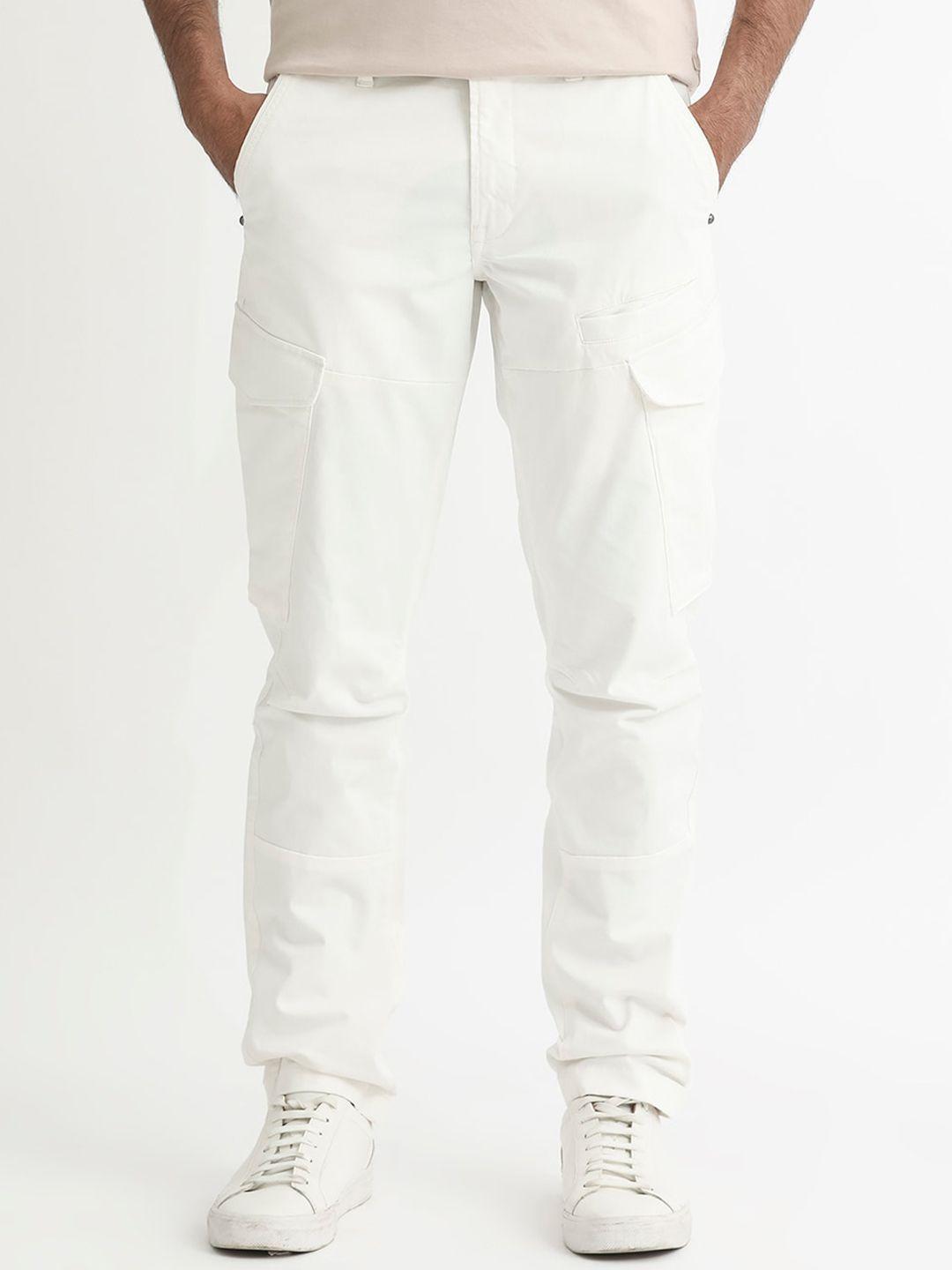 rare rabbit men mid-rise slim fit cargos