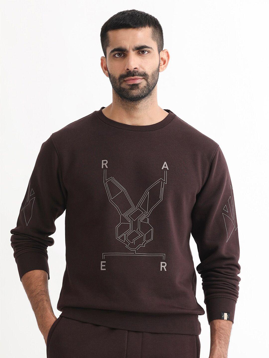 rare rabbit round neck cotton sweatshirt