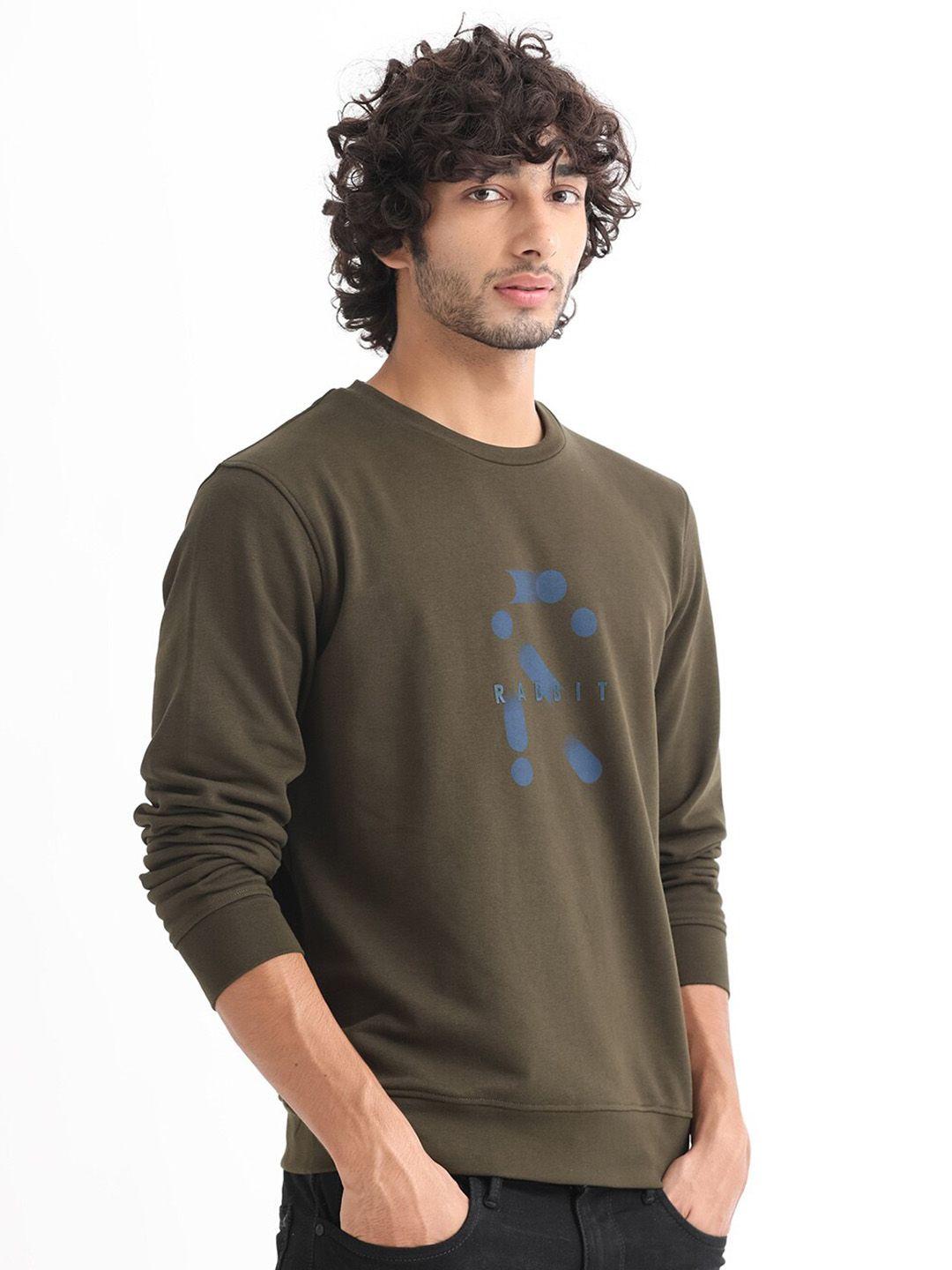 rare rabbit round neck cotton pullover