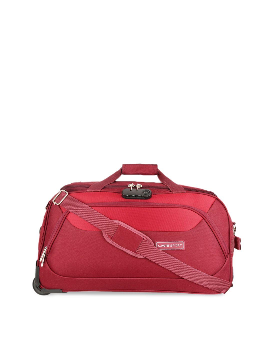 lavie sport anti-theft sage wheel duffle trolley bag - 57 cm