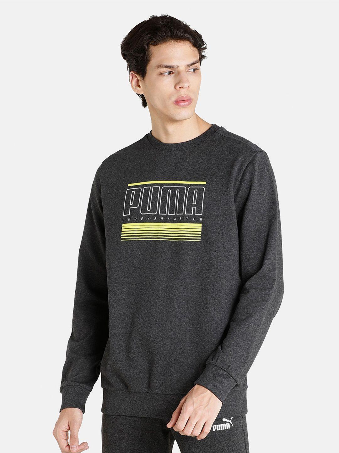 puma big logo crew regular fit sweatshirt